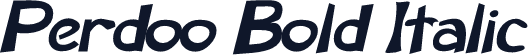 Perdoo Bold Italic