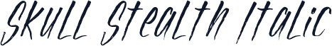 Skull Stealth Italic