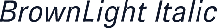 BrownLight Italic