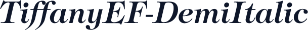 TiffanyEF-DemiItalic