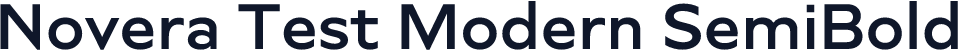 Novera Test Modern SemiBold
