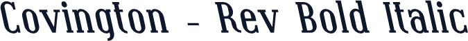 Covington - Rev Bold Italic