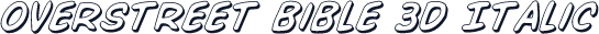 Overstreet Bible 3D Italic