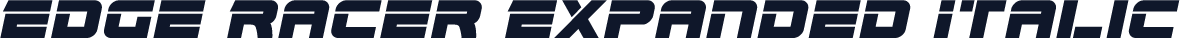 Edge Racer Expanded Italic
