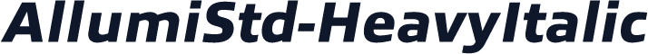 AllumiStd-HeavyItalic
