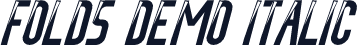 Folds Demo Italic