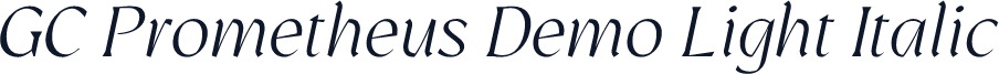GC Prometheus Demo Light Italic