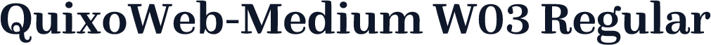 QuixoWeb-Medium W03 Regular