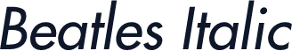 Beatles Italic