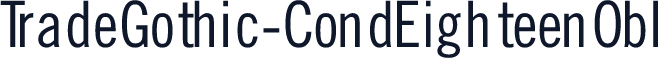 TradeGothic-CondEighteenObl