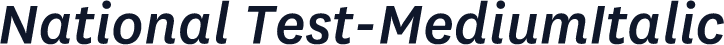 National Test-MediumItalic