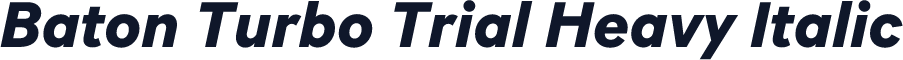 Baton Turbo Trial Heavy Italic