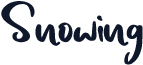 Snowing