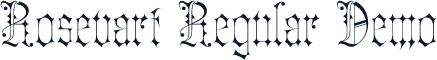 Rosevart Regular Demo