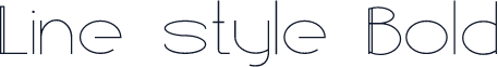 Line style Bold