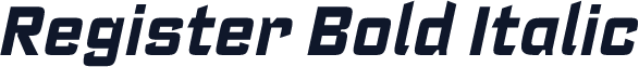 Register Bold Italic