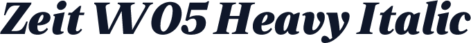 Zeit W05 Heavy Italic