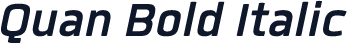 Quan Bold Italic
