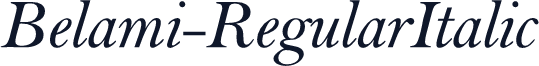 Belami-RegularItalic