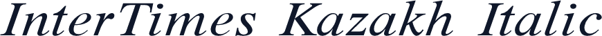 InterTimes Kazakh Italic