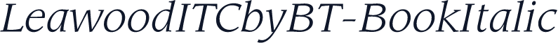 LeawoodITCbyBT-BookItalic