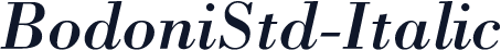 BodoniStd-Italic