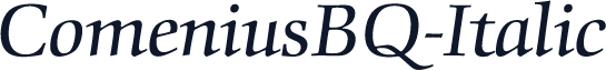 ComeniusBQ-Italic