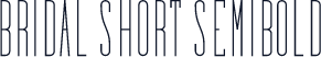 Bridal Short SemiBold
