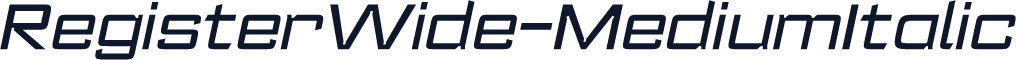 RegisterWide-MediumItalic