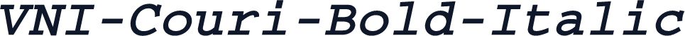VNI-Couri-Bold-Italic