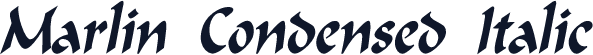 Marlin Condensed Italic