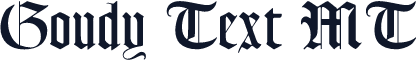 Goudy Text MT