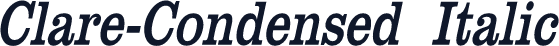 Clare-Condensed Italic