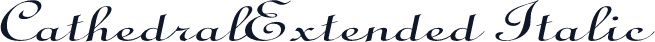 CathedralExtended Italic
