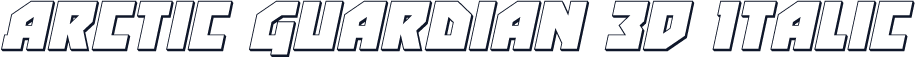 Arctic Guardian 3D Italic
