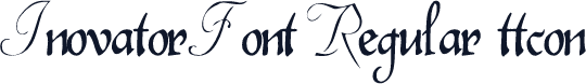 InovatorFont Regular ttcon