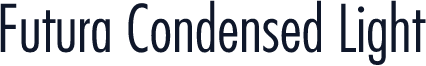 Futura Condensed Light