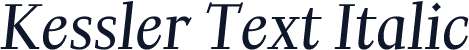 Kessler Text Italic