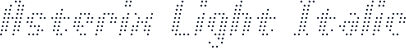 Asterix Light Italic