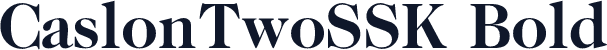 CaslonTwoSSK Bold