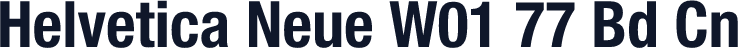 Helvetica Neue W01 77 Bd Cn
