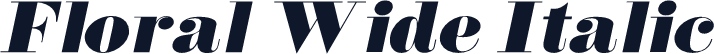 Floral Wide Italic
