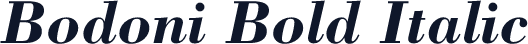 Bodoni Bold Italic