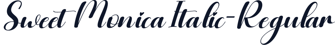 Sweet MonicaItalic-Regular