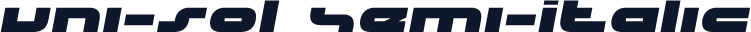 uni-sol Semi-Italic