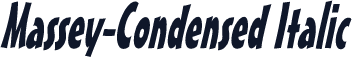 Massey-Condensed Italic