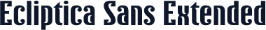 Ecliptica Sans Extended