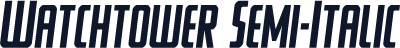 Watchtower Semi-Italic