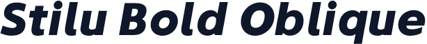 Stilu Bold Oblique