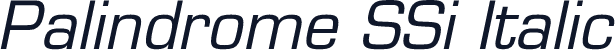 Palindrome SSi Italic